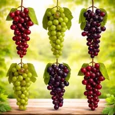 Cachos de Uvas Artificiais Realistas Decorativas  Verde Roxo Vermelho Para Decoração Cozinha Festa Casa Vitrine