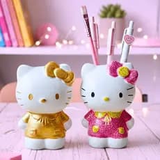 Porta Pincel e lápis em gesso - peça decorativa - hello kitty