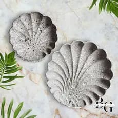 Bandeja Concha Decorativa em Gesso | Porta-Joias, Porta-Treco e Decoração