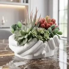 Vaso decorativo - Porta-Objetos Moderno Porta-Vela Porta-Joias Cachepô Suculentas
