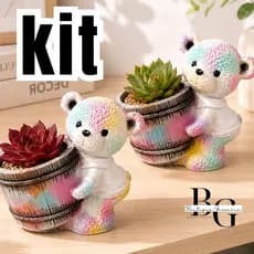 KIT Cachepô - vasinho para suculentas - vaso suculentas em gesso