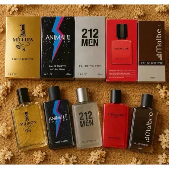 KIT 5 PERFUMES MASCULINO 100ml