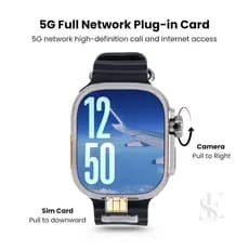 Relógio inteligente Smartwatch Hw Ultra 3 Call 5G Lancamento 2026 Com Câmera 12MP Amoled 6GB/64GB