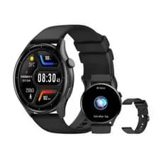 Relógio Inteligente Smartwatch Digital Redondo Amoled Zw02 Resistente À Água 1.28 PEJE Com Pulseira Extra
