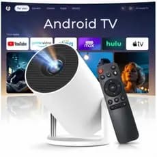 Projetor HY300 Original Portátil Smart Android 11 4K Ultra HD HDMI Wifi Bluetooth Alto Falante Embutido