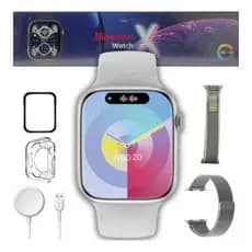 Novo relógio inteligente S10 MINI original com duas pulseiras para medir os passos de chamadas Bluetooth impermeáveis