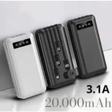 Power Bank 20.000mah Carregador Rápido Com Display Portátil