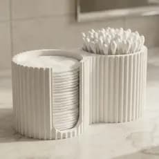 Porta Cotonetes E Algodão | Design Moderno | Prático e Elegante