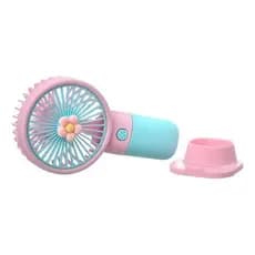 Ventilador Compacto Portátil Recarregável Usb Silencioso Bateria De Longa Duração