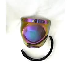 Viseira Capacete Para Aberto Custom Etceter Moto Pro Tork Bubble Bolha
