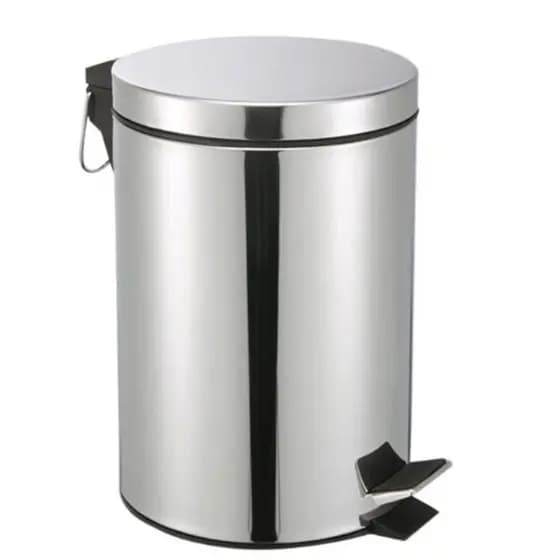 Lixeira Aço Inox De 5 Litros Com Pedal e Lixo Removível