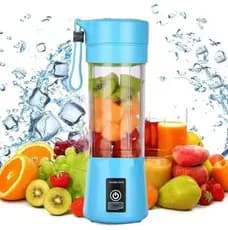 Mini Liquidificador Portátil e Recarregável com 6 Lâminas e 380ML