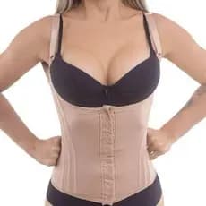 Cinta Modeladora Colete Feminino 12 Barbatanas | Redução de Medidas | Sem Bojo | Compressão | Redutora | PP P M G GG
