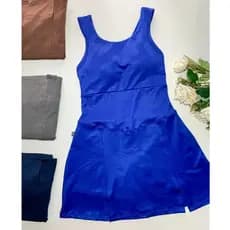 Macaquinho Feminino com Saia Fitness Academia Casual Conforto e Estilo | M e G