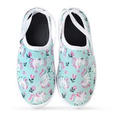 Tenis Infantil Menina Slip On Calce fácil Mule Personagens