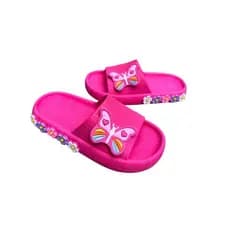 Chinelo Slide nuvem Borboleta Floral Micro Feminino Confortável