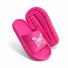 Chinelo Slide Nuvem Feminino Pvc Micro Expandido Infantil Borboleta