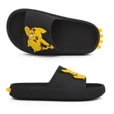 Sandália Chinelo Infantil Pikachu Slide Nuvem Menino Leve