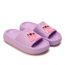 Chinelo Slide Nuvem Stitch Infantil Feminino  Leve Confortável
