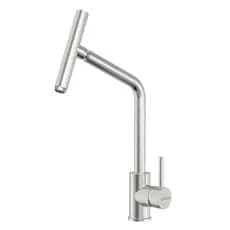 Misturador Monocomando Tramontina Versa em Aço Inox com Bica Articulada