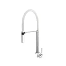 Torneira DOCOL bica alta de mesa para cozinha Doc cromado/branco