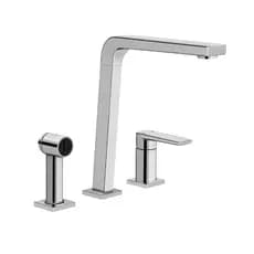 Monocomando para cozinha com ducha Bistrô cromado