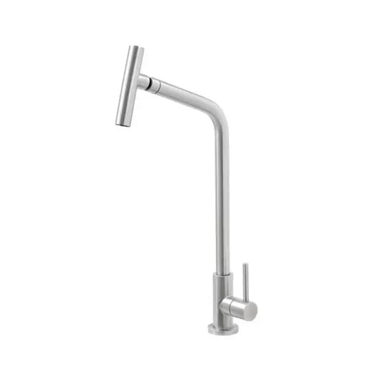 Torneira Versa Tramontina em Aço Inox com Bica Articulada