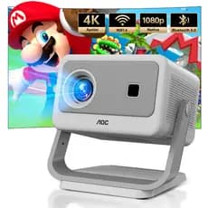 AOC Projetor 4k Android 9.0 Smart Projetor Foco Automático Wi-Fi Bluetooth Home Theater