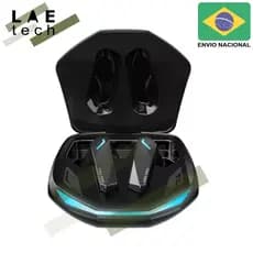 Fone de Ouvido Gm2 Pro Original - Fone Gamer Bluetooth 5.3 Profissional, intra-auricular, Com IPX5 - Cor: Preto
