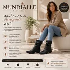 Bota Feminina Conforto Cano Baixo Envio Imediato!!!
