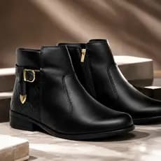 Bota Feminina Coturno Cano Curto Confortável Envio Imediato!!