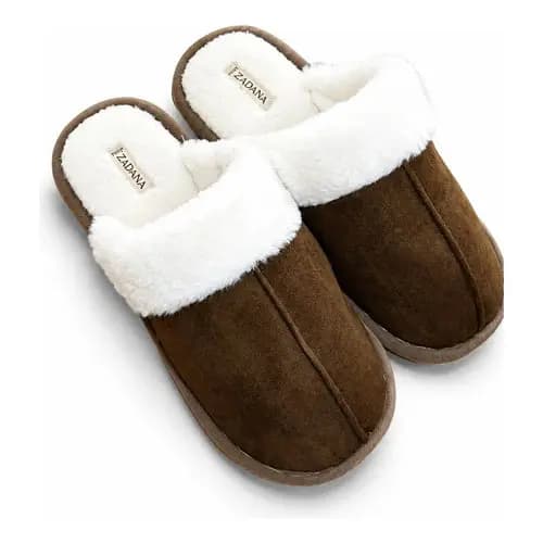 Pantufa Masculina Peluciada Antiderrapante Chinelo de Quarto Confortável Macio para Inverno e Frio
