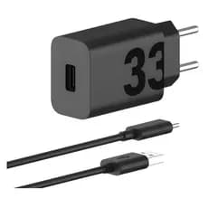 Carregador 33W, Carregador Turbo, Carregador USB-C, Fonte 33W, Carregador Xiaomi, Carregador Samsung, Carregador Motorol
