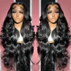 Estação Africa Novo Estilo Europeu Americano Peruca Ponto Médio Preto Frente Renda Cabelo Longo Encaracolado Venda Quent