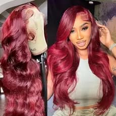 Peruca onda grande renda frontal 13 * 4 arnês de cabelo longo encaracolado
