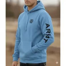 Blusa de Frio Moletom com Capuz e Bolso Agasalho Unissex Estampado ARIA