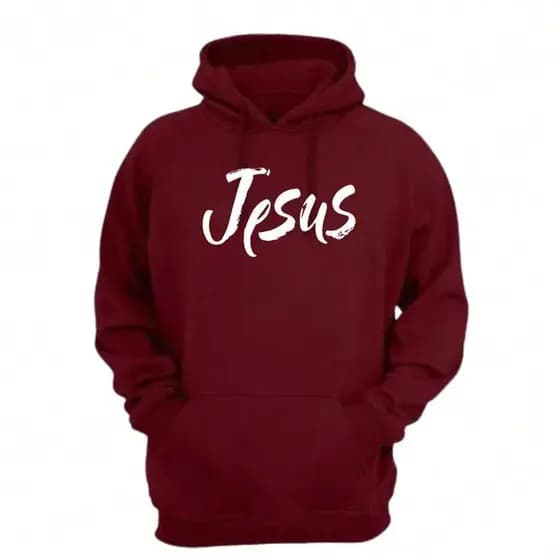 Moletom canguru com capuz Moda De Inverno Lançamento estampado JESUS