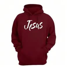 Moletom canguru com capuz Moda De Inverno Lançamento estampado JESUS