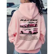 Moletom Canguru Unissex Casual Estampado Entusiastas de Carros Blusa Frio Outono Inverno Top Lançamento Envio Rapido