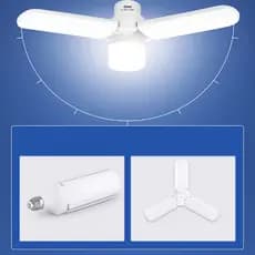 Luminária LED Lampada Multifuncional 3 Petalas 18w Dobrável