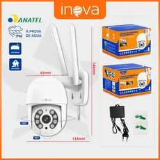 INOVA Câmera Externa Ip A Prova D'água IP66- Infravermelho Alarme Wifi Hd Sensor De Movimento 1080p