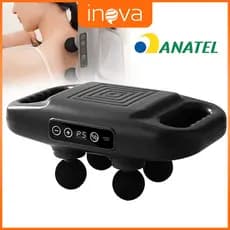 INOVA Massageador Profissional Muscular Elétrico Sem Fio Pistola multifuncional de quatro cabegas