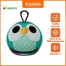 Basike Caixa de Som Alto-Falante Bluetooth Portátil Sem Fio À Prova D'água com padrão de desenho animado e Bluetooth