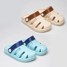 Kit 2 Pares Sandália Papete Chinelo Bebê Infantil Leve Conforto Menino Menina Criança Antiderrapante
