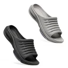 Kit 2 Pares Chinelo Slide Nuvem Microexpandido Ultra Confortavel Leve e Macio Masculino