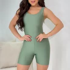 Macaquinho Fitness Feminino com Zero Transparência em Diversas Cores