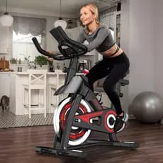 Bicicleta Ergométrica Para Spinning Mecanica 13kg Vermelho