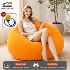 SOFTHOME Poltrona Tipo Puff Ergonômica Confortável para Assistir Filmes, Ler Livros ou Descansar Diariamente