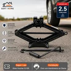 SOFTHOME Ferramenta Automotiva Macaco Sanfona em Aço Resistente + Alavanca de Maior Alavancagem,0.8T/1.5T/2.5T