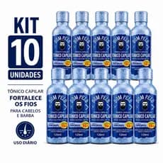 Kit 10 unidades Dom Pelo Original - Tônico Capilar para Cabelo, Barba e Sobrancelha-envio imediato